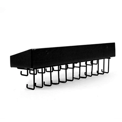 Black Hanging Wall Mount Jewelry Organizer Necklace Hanger Bracelet Holder with 23 Hooks