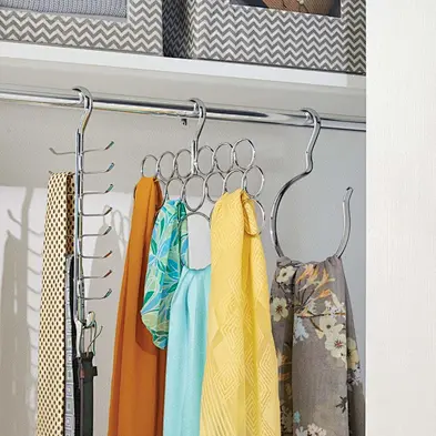 Scarf Hanger Scarves Storage Organizer Rack Neck Ties Belts Shawls Hanger