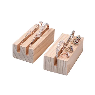 Fashion Decoration Earrings Jewelry Bracelet Wood Display Stand