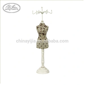Decorative wood mannequin doll  jewelry cute display stand