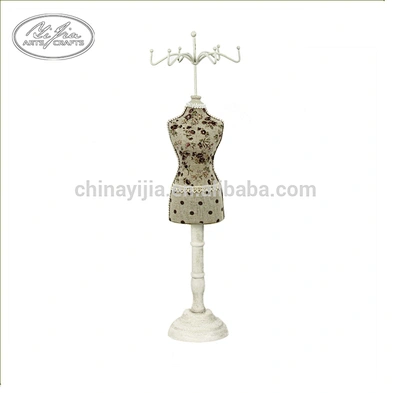 Decorative wood mannequin doll  jewelry cute display stand
