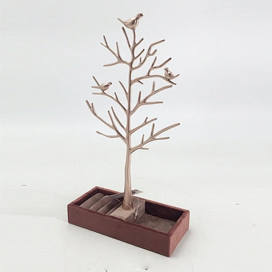 Jewelry Stand Tree Metal Ring Earring Holder Tree Shaped Jewellery Stand