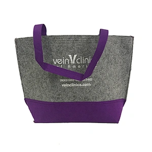 Wholesale customized logo felt handbag storage bag shopping bag