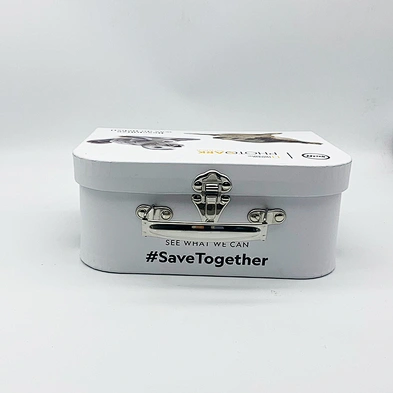 Wholesale Baby Gift Packaging Box Children Gift Storage Boxes  Gift Paper Suitcase With Metal Handle