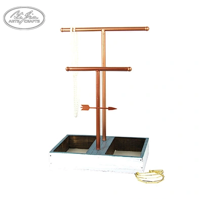 Customized necklace earring jewelry rotatable display stand