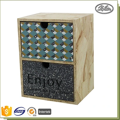 Nature style wooden custom logo print box
