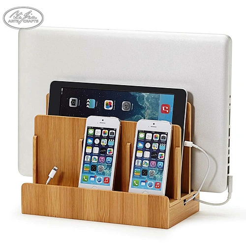 Storage Organizer, Wooden Bamboo Desktop Organizer