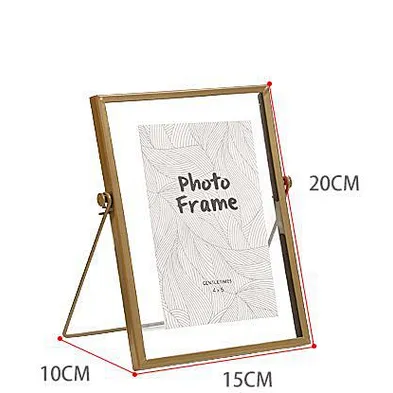 Hanging Gift Self Standing Solid Glass Photo Frame,clear glass frame,vintage chic photo keepsake frame