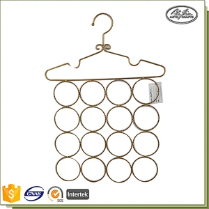 Holes Round Metal Scarf Hanger With Hooks