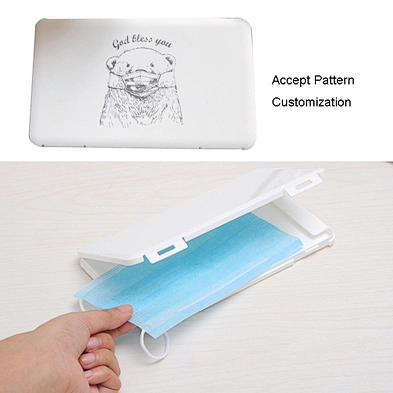 Portable Foldable Plastic Mask Keeper Storage Box Disposable Mask Storage Box