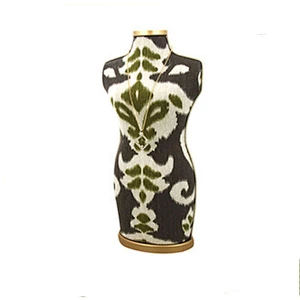 Antique elegant half-body velvet jewelry holder figurines fashion mannequin