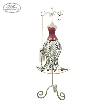Cheap metal jewelry holder for necklace ring bracelet