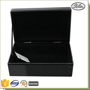 Wholesale customized black glass jewelry box