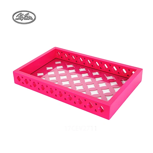 Custom logo eco-friendly red square sundries storage tray decorative storage boxes