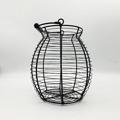 Customized Vintage Countryside Style Egg Basket Home Decoration Small Wire Egg Basket