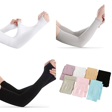 Wholesale Summer Fashion Men Women Cooling Arm Sleeves (1 pair pack) UV Block Driving Riding Running Cycling Arm Sleeves