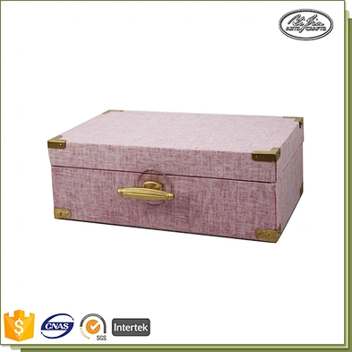 Handmade modern design wooden trinket box customized jewelry box