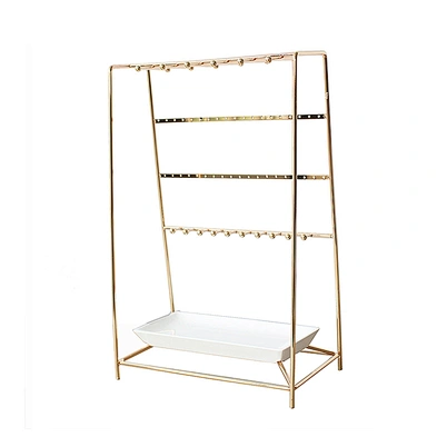 Jewelry Holder Multipurpose White Tray Jewelry Display Organizer Earring Bracelet Necklace Ring Jewelry Stand Storage