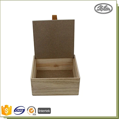 Customized big paulownia&MDF wooden tea box with lids