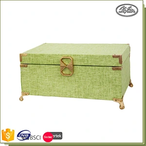 Handmade modern design wooden trinket box customized jewelry box