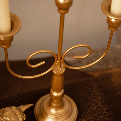 5-Candle Gold Metal Candle Stand Party Dinner Candelabra candlestick For Wedding Centerpiece