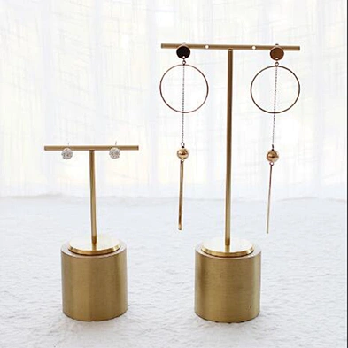 Wholesale  metal earring stud display stand t-stand earring stand display
