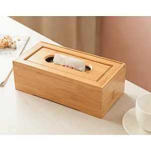 Handmade Home bamboo napkin holder natural eco-friendly bamboo tissue box