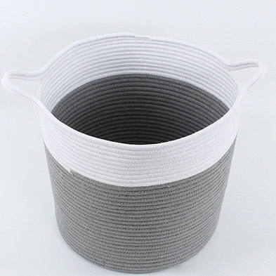 Nordic Bedroom Clothing Receiving Basket Collapsible Laundry Basket Children's Toys Recei Cotton Rope Storage Basket