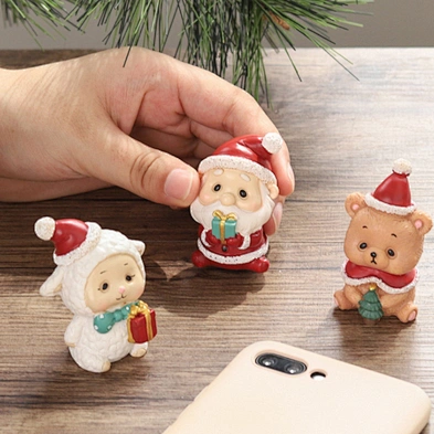 2020 Mini animal family christmas ornament creative resin crafts Christmas gifts christmas decoration ornament
