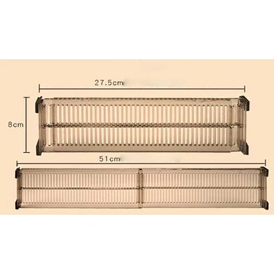 2pcs Strong Secure Hold Adjustable Drawer Divider Expandable Kitchen Adjustable Plastic Drawer Dividers