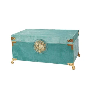 Handmade modern design wooden trinket box customized jewelry box
