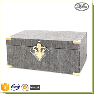 Handmade modern design wooden trinket box customized jewelry box