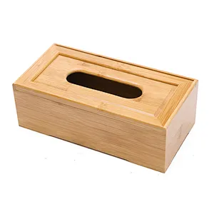 Handmade Home bamboo napkin holder natural eco-friendly bamboo tissue box