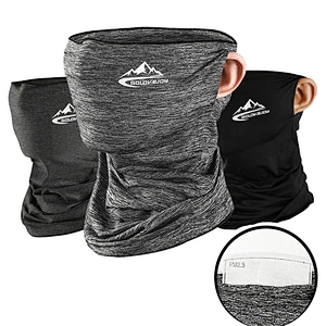 In Stock Promotion Headwear Sport Fishing Cycling Polyester Ice Silk Tube Bandana Scarf With Filter