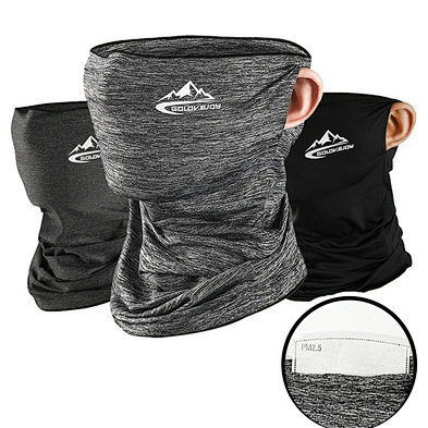 In Stock Promotion Headwear Sport Fishing Cycling Polyester Ice Silk Tube Bandana Scarf With Filter