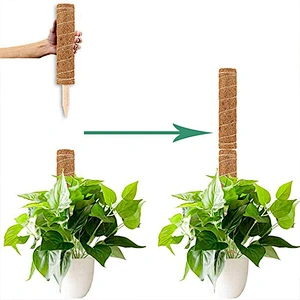 Amazon Hot Sale Totem Pole Coir Moss Stick  for Creepers Plant Support Extension Climbing Indoor Plants