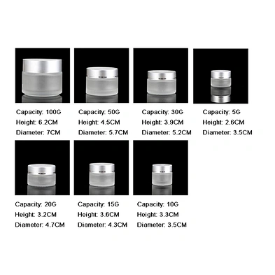 5g 10g 30g 50g 100g face cream jars glass cream jars for cosmetic cream