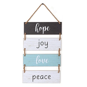 Rustic Farmhouse Wall Decor Sign Wood Wall Rope Hanging Decoration Sign For Living Room Bedroom Bathroom Kitchen Office