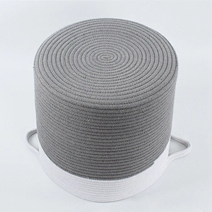 Nordic Bedroom Clothing Receiving Basket Collapsible Laundry Basket Children's Toys Recei Cotton Rope Storage Basket