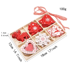 Christmas Decorations Wooden Hollow Christmas Tree Small Wooden Bell Pendant Christmas gifts