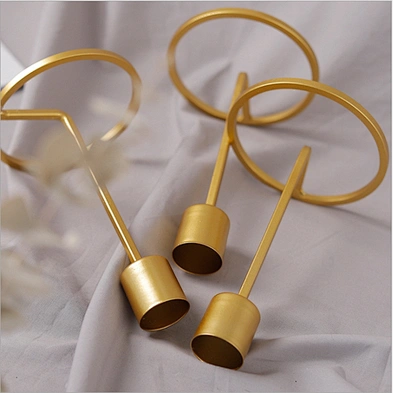 Smtyle Gold Candle Holders with Iron Ideal for Pillar LED Candles