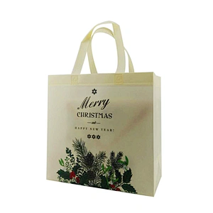 In Stock Fast Delivery Reusable Christmas Tote Gift Bag Non Woven Shopping Bag