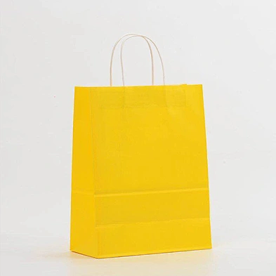 In Stock Colorful  Kraft Paper Bag 100% Recyclable Shopping Gift Kraft Paper Bags