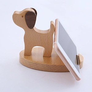 Customized Wood Desktop Cell Phone Mobile Phone Holder For Birthday Gift