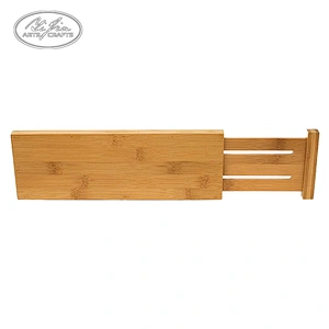 2pcs Bamboo Closet Underwear Organizer Adjustable Bamboo Divider For Drawer