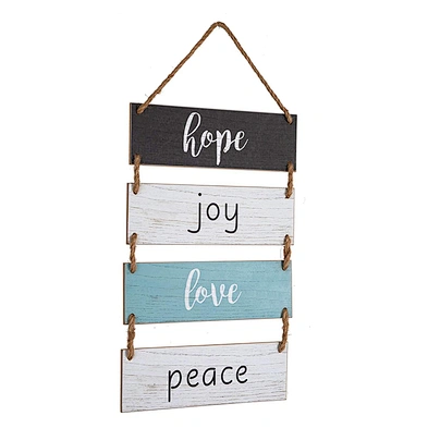 Rustic Farmhouse Wall Decor Sign Wood Wall Rope Hanging Decoration Sign For Living Room Bedroom Bathroom Kitchen Office