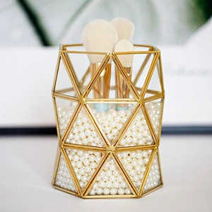 Mirror Tray Glass Tabletop Perfume Vanity Home Decor Jewelry Metallic Gold Metal Mirror Decorative Tray