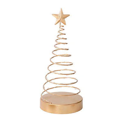European-Style Wrought Iron Spiral Christmas Tree Lights Creative Home Desktop Christmas Decorations Ornaments