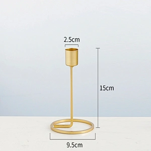 Smtyle Gold Candle Holders with Iron Ideal for Pillar LED Candles