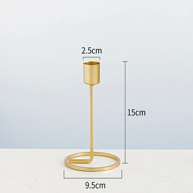 Smtyle Gold Candle Holders with Iron Ideal for Pillar LED Candles